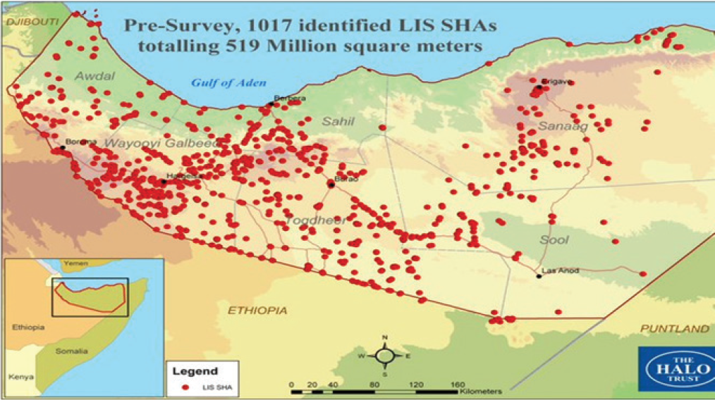 Somaliland’s landmines sites